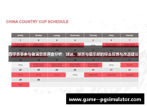 西甲赛事参与者满意度调查分析：球迷、球员与俱乐部的综合反馈与改进建议